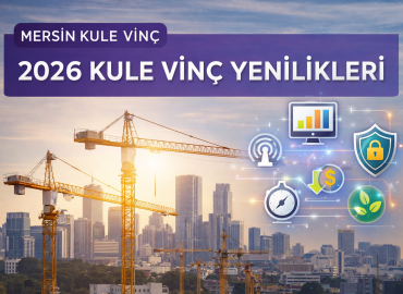 Mersin Kule Vinç ve yüksek katlı projeler arasında çalışan modern kule vinçler ve uzaktan kontrol sistemleri.