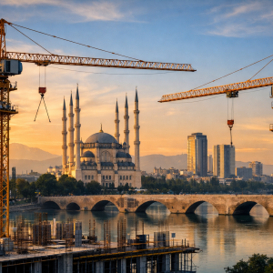 Adana kule vinç ile inşaat sahasında güvenli yük taşıma operasyonu