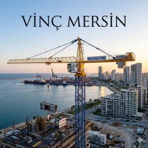 Alternatif metin (Alt Text): Vinç Mersin projelerinde Deha Kule Vinç tarafından sunulan profesyonel kule vinç kiralama ve şantiye güvenliği.