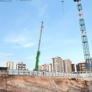 Mersin Belta Mühendislik İş Merkezi Projesi - Deha Kule Vinç şantiye çalışmaları