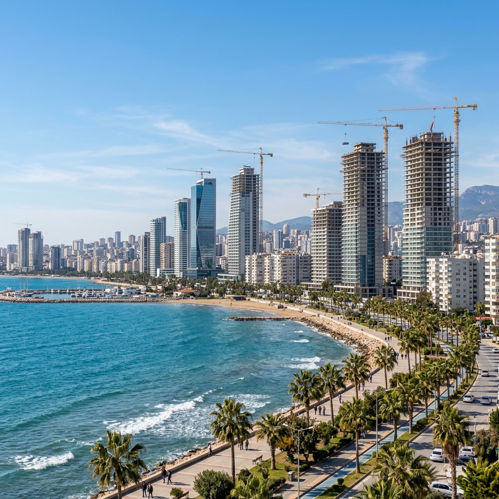 Mersin Yenişehir ve Mezitli'de kule vinç ile yüksek katlı projeler - Mersin kule vinç kiralama