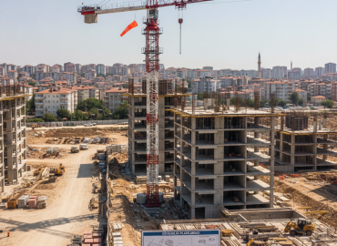 Kule vinç güvenliği için rüzgar ve sıcak hava koşullarında şehir şantiyesi planlaması