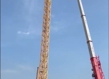 Tarsus kentsel dönüşüm projesi KS PROJE kule vinç montaj çalışması