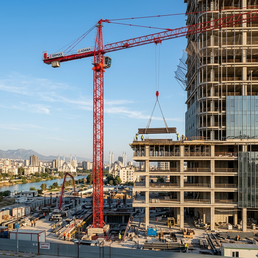 kule vinc insaat kalitesi Adana Mersin