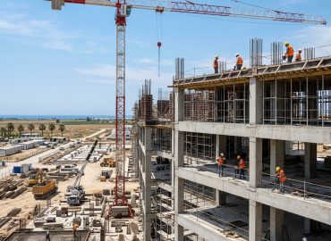 Adana ve Mersin okul inşaatında kule vinç: eğitim kampüsü şantiyesi