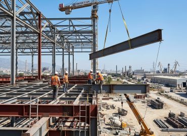 Çelik konstrüksiyon kule vinç operasyonu Adana Mersin çelik iskeletli yapı montajı